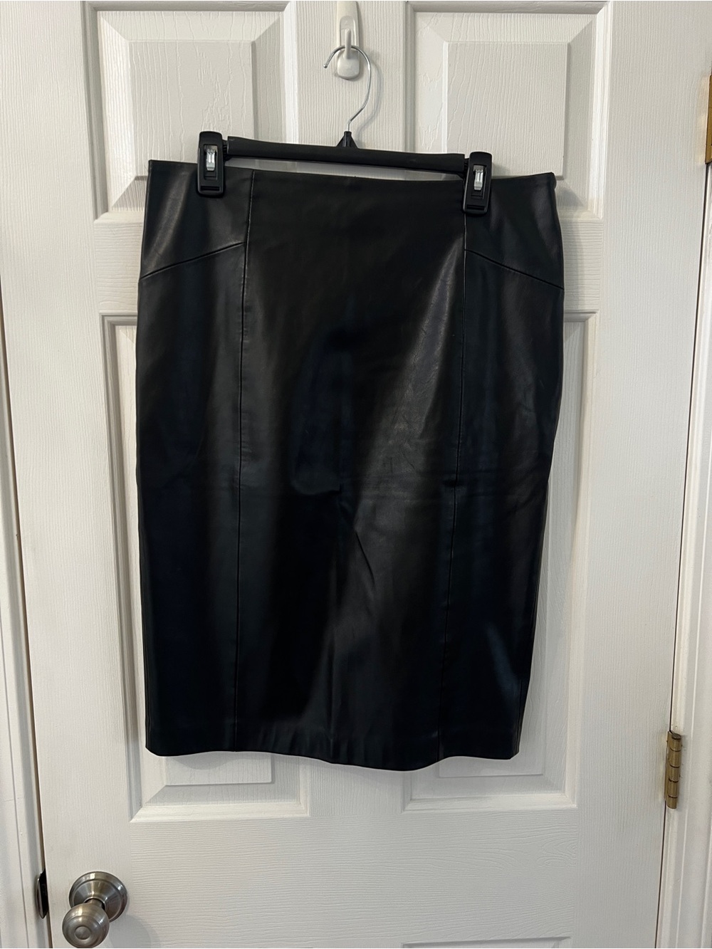 G.I.L.I. Faux Leather Women’s Black Skirt Size 8